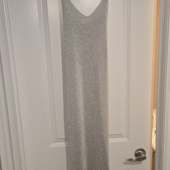 Mango Dresses & Skirts - New Mango Silver Maxi Dress